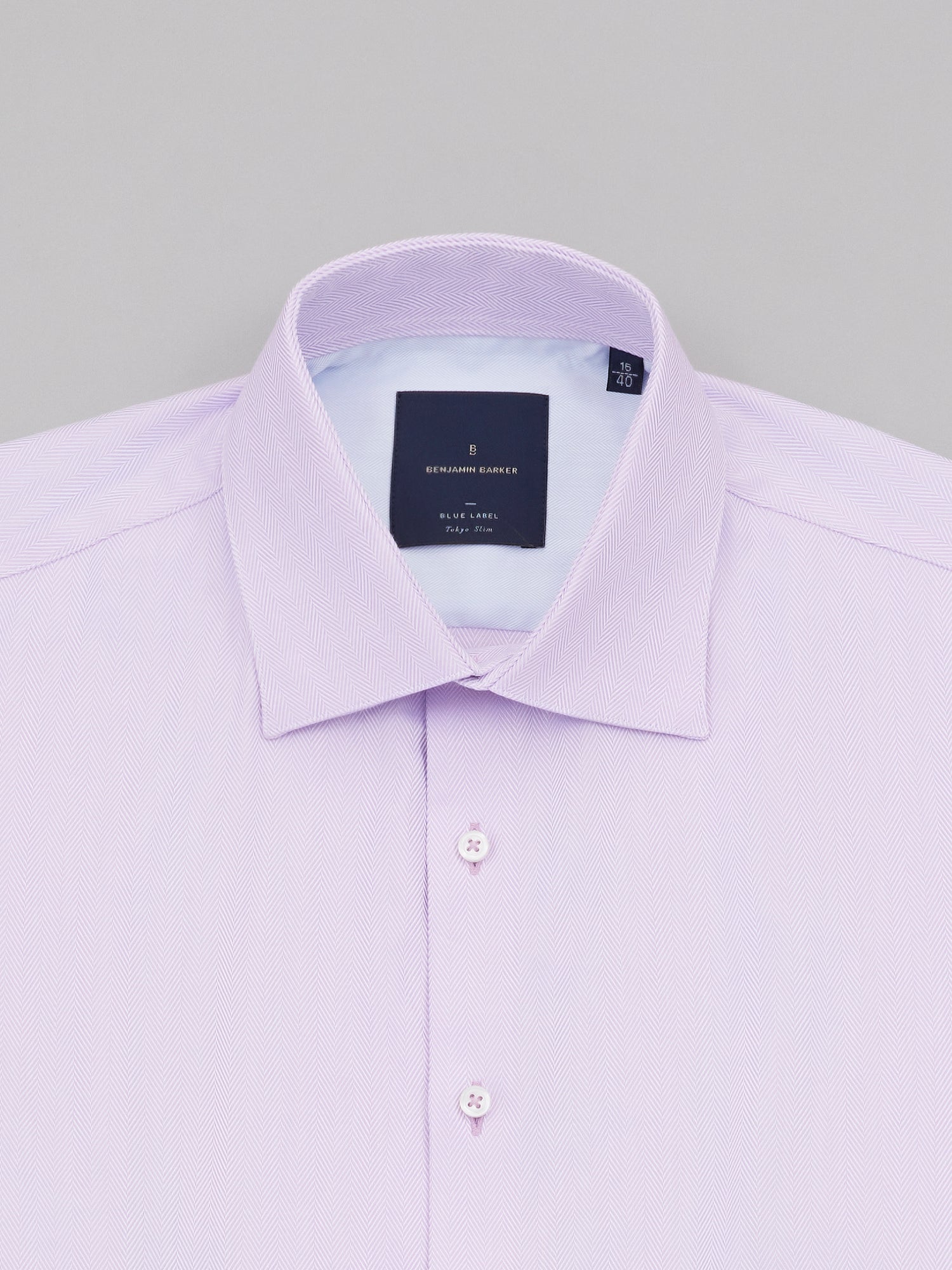 Kazuo Mellow Mauve Easy Care Herringbone