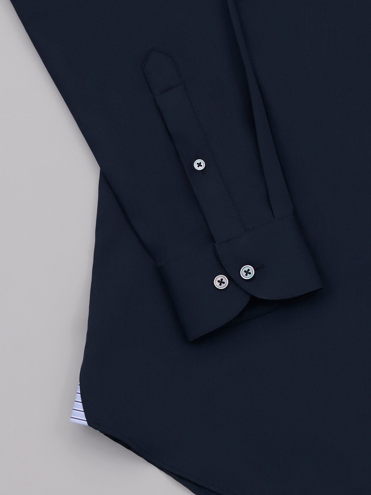 Kashuku Inkblue Easy Care Herringbone