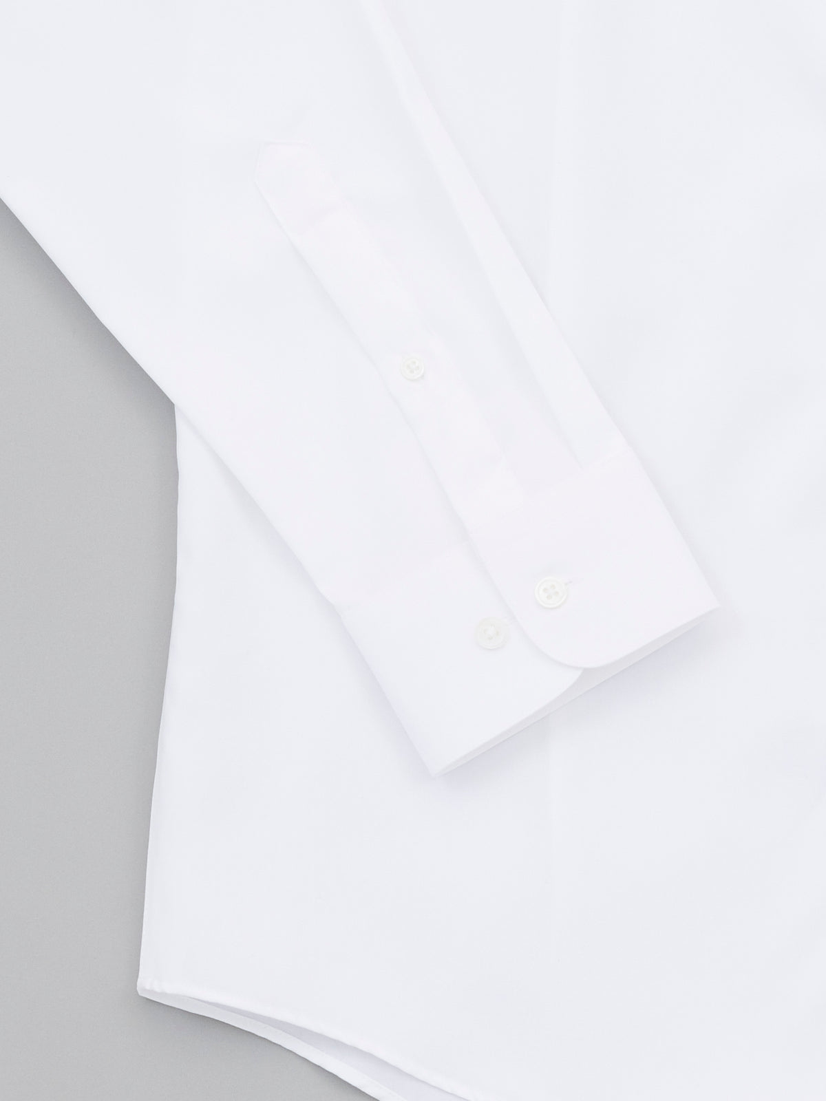 100/2 Perfect White Egyptian Twill in French Collar