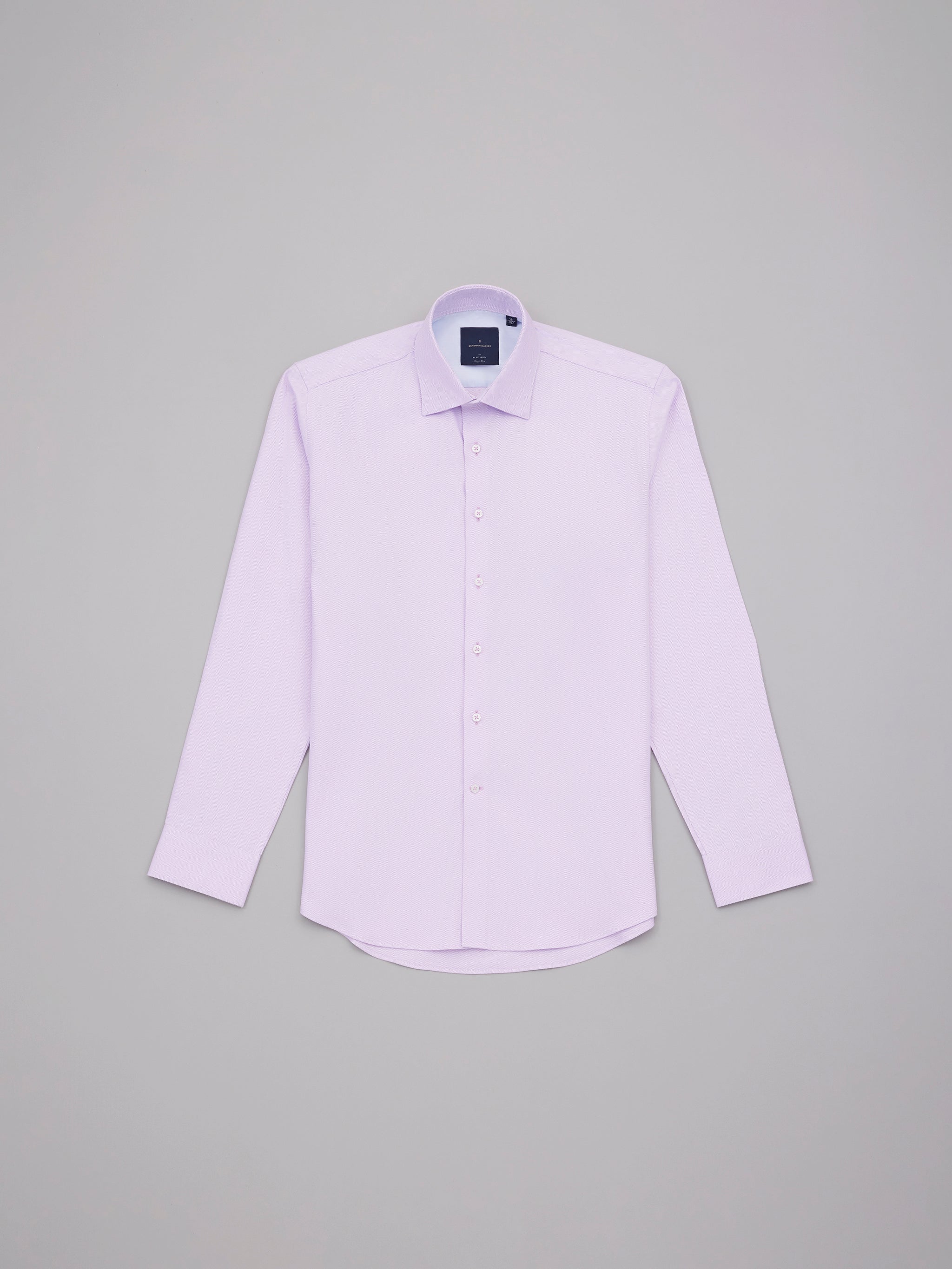 Kazuo Lilac Easy Care Herringbone