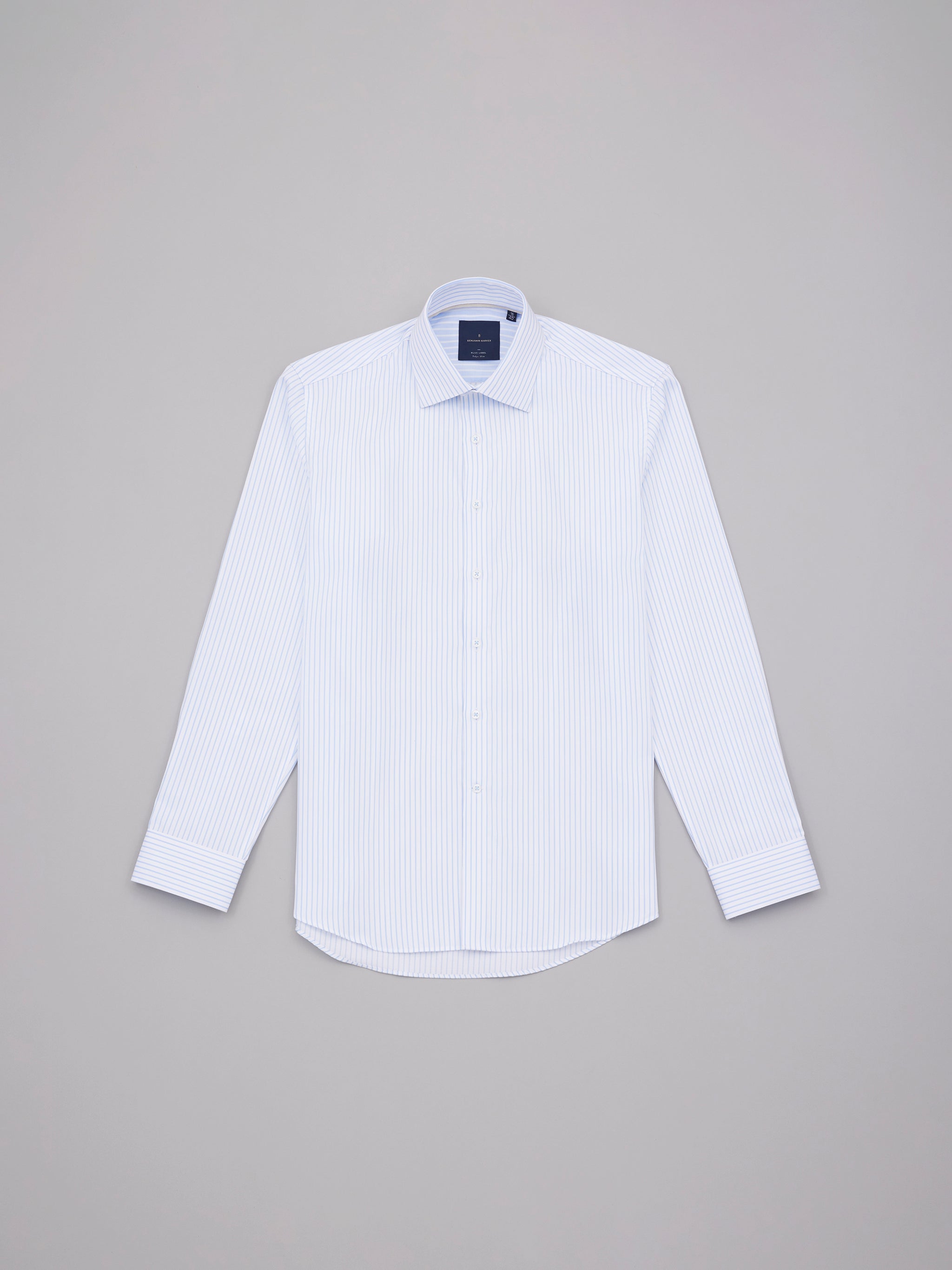 Ish Sky Blue Easy Care Stripe