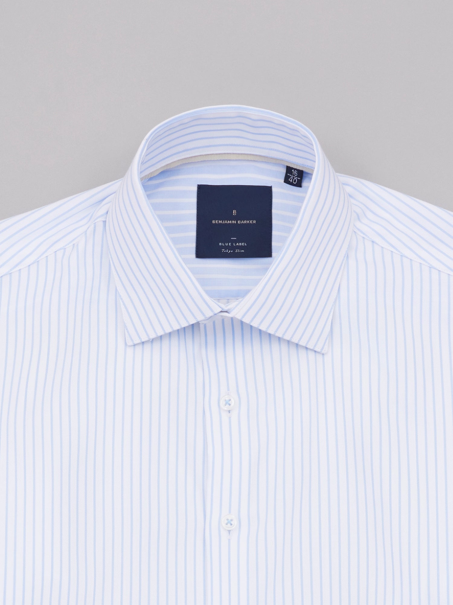 Ish Sky Blue Easy Care Stripe