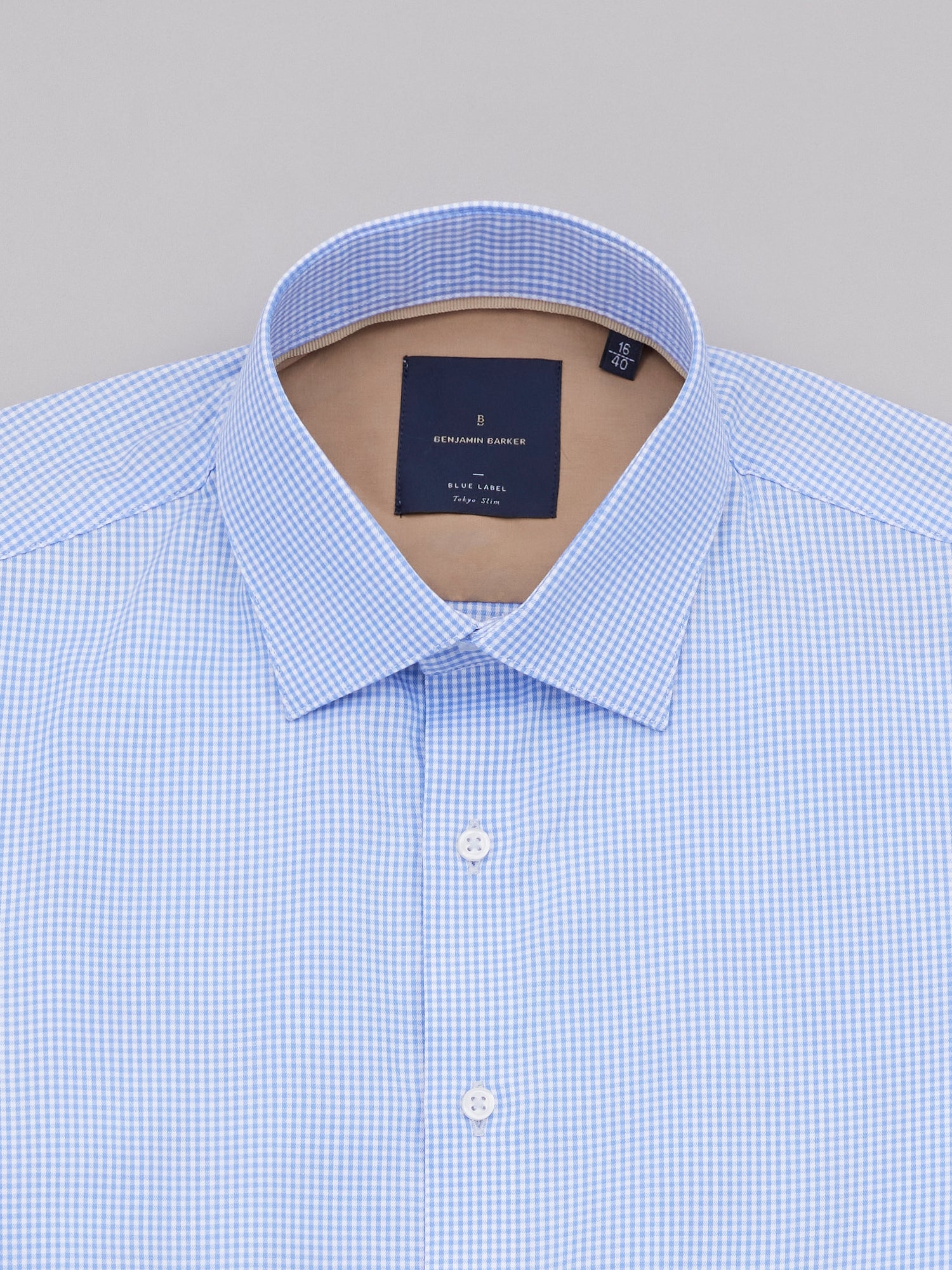 Aki Provence Blue Easy Care Mini Check