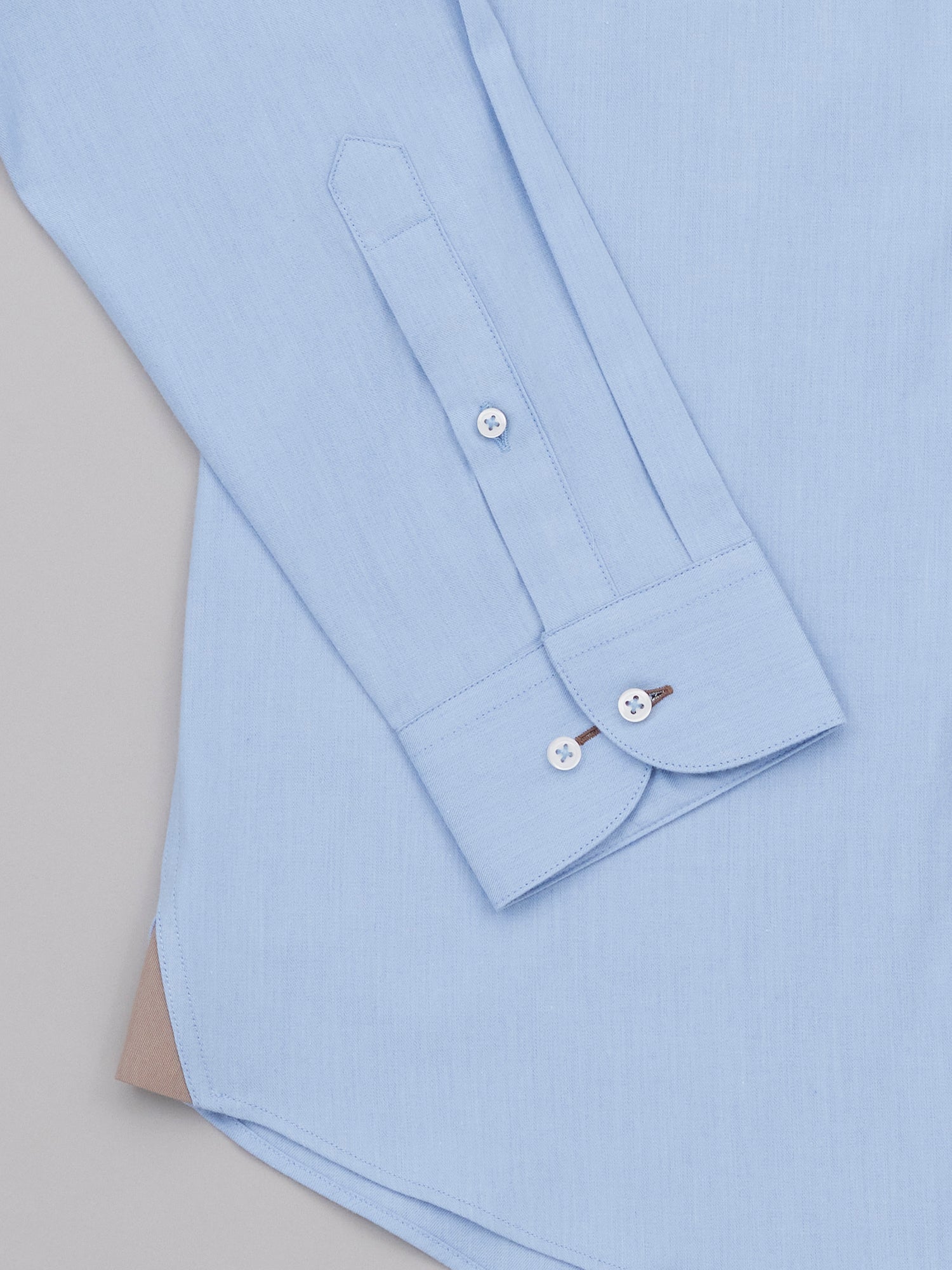 Inaba Blue Easy Care Brushed Twill