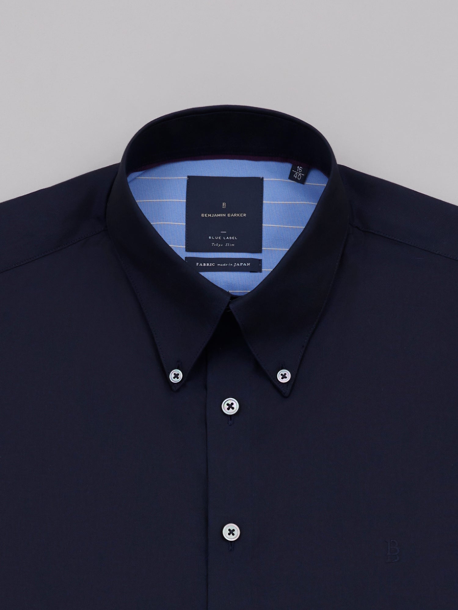 Shohei Inkblue Logo Pinpoint Oxford
