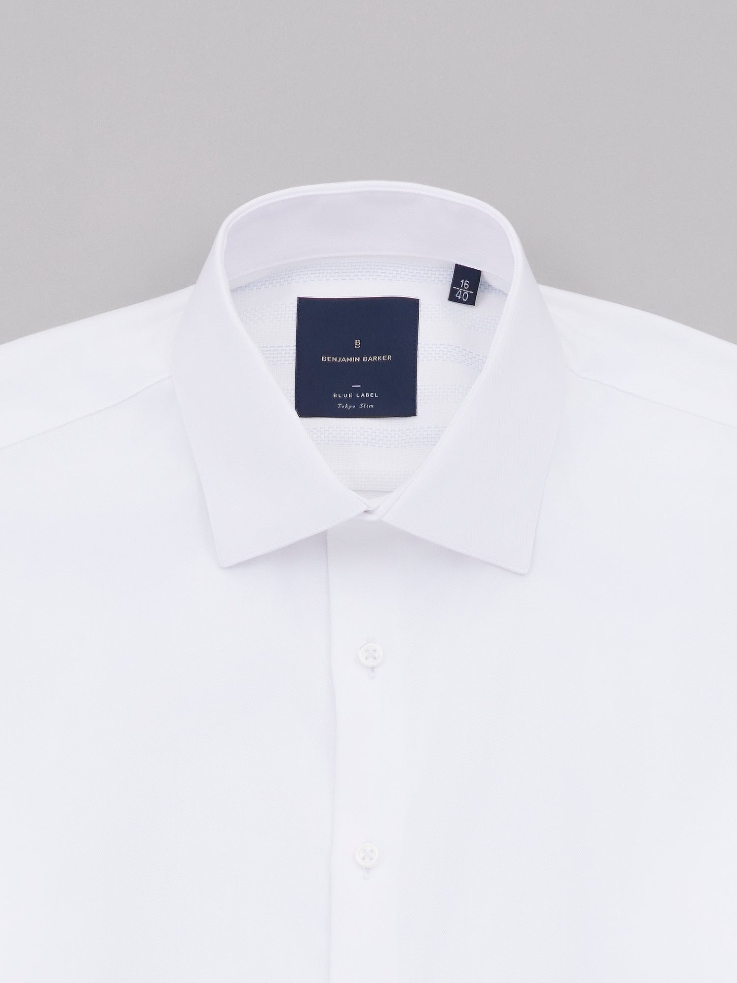 Ueda White Easy Care Herringbone