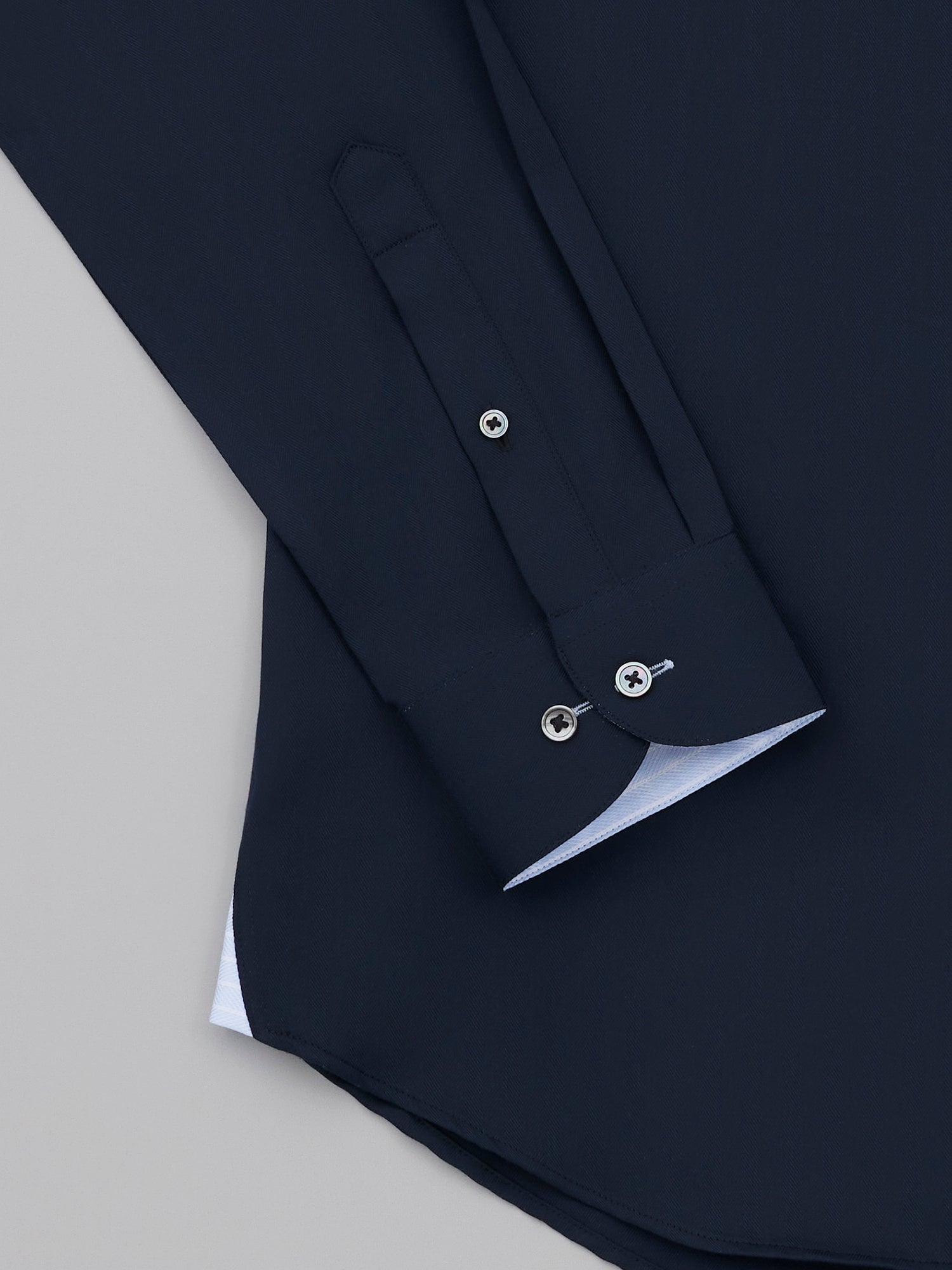 Kashuku Inkblue Easy Care Herringbone