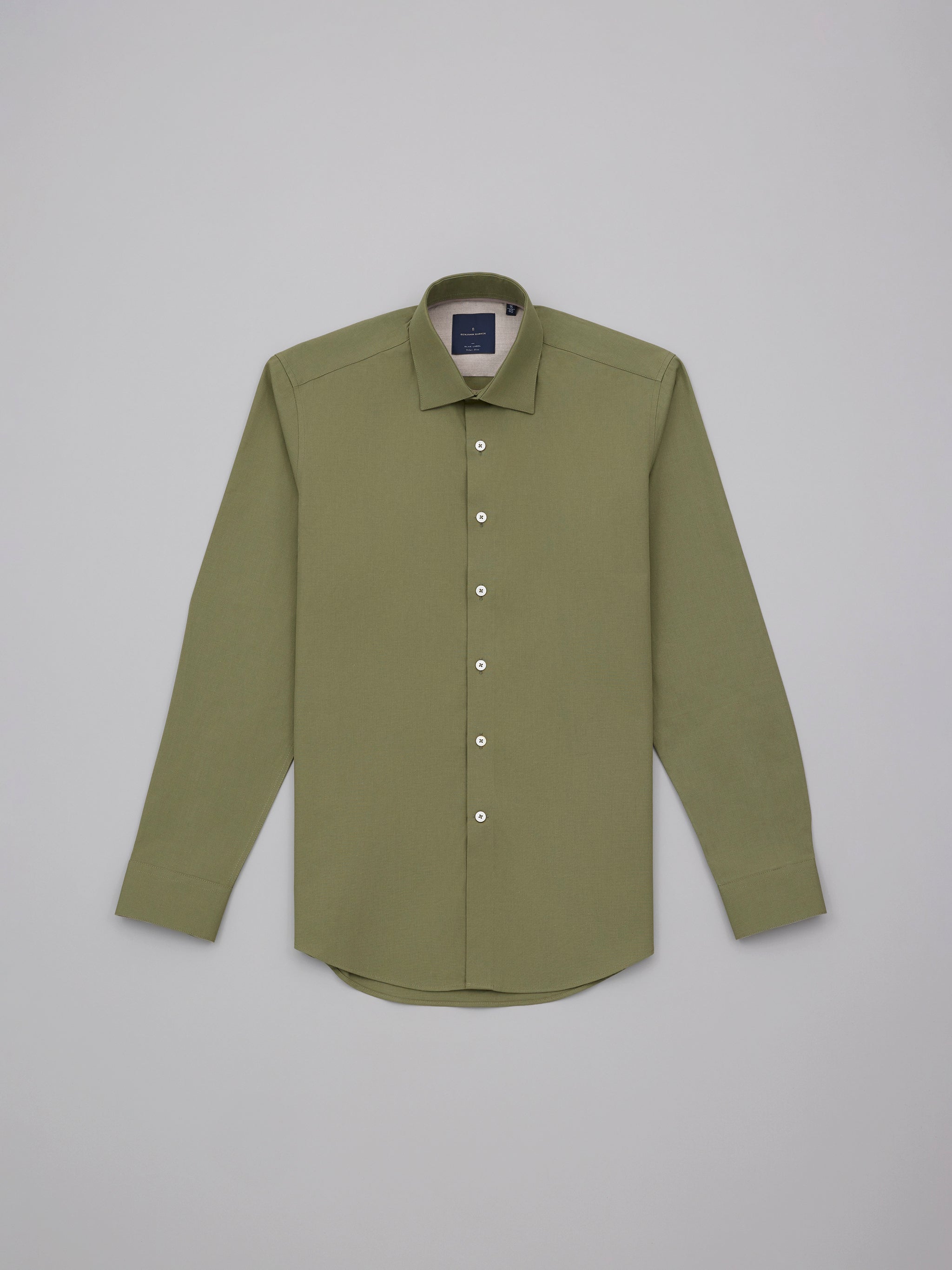 Hokusai Olive Fine Cotton