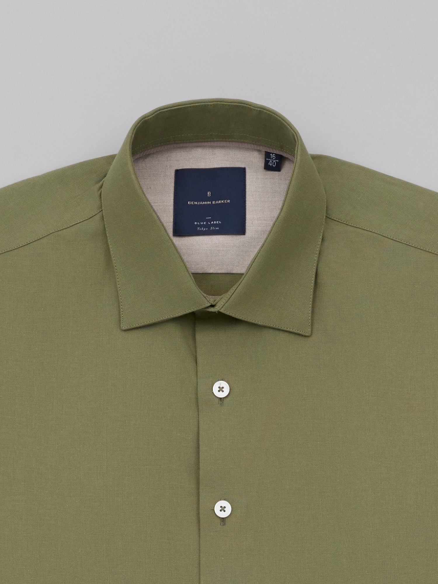 Hokusai Olive Fine Cotton