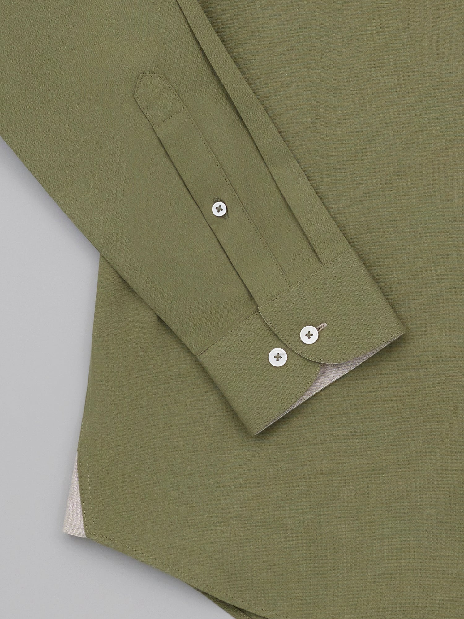 Hokusai Olive Fine Cotton