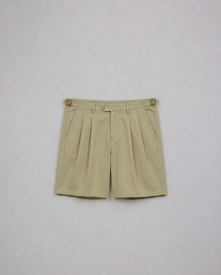 Motoji Washed Khaki Shorts