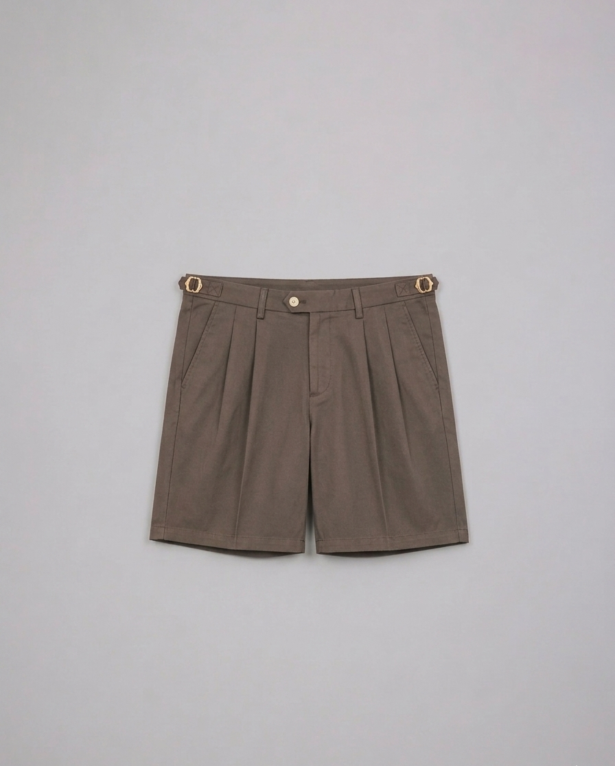 Motoji Washed Cocoa Shorts