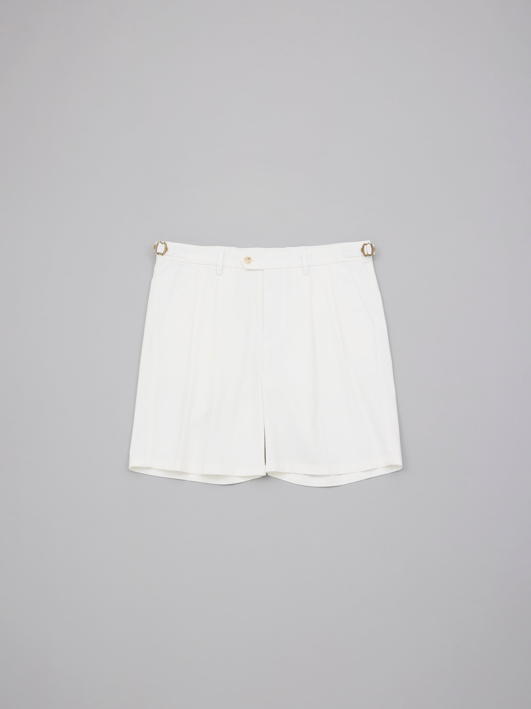 Motoji Washed Ivory Shorts