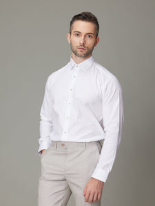 Kelso White Pinpoint Oxford