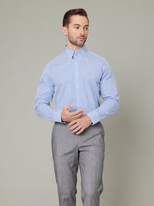Ryedale Blue Gingham Check