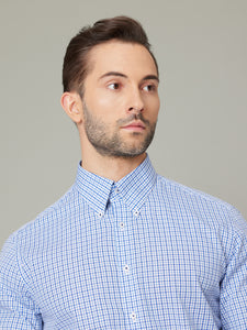 Ryedale Blue Gingham Check