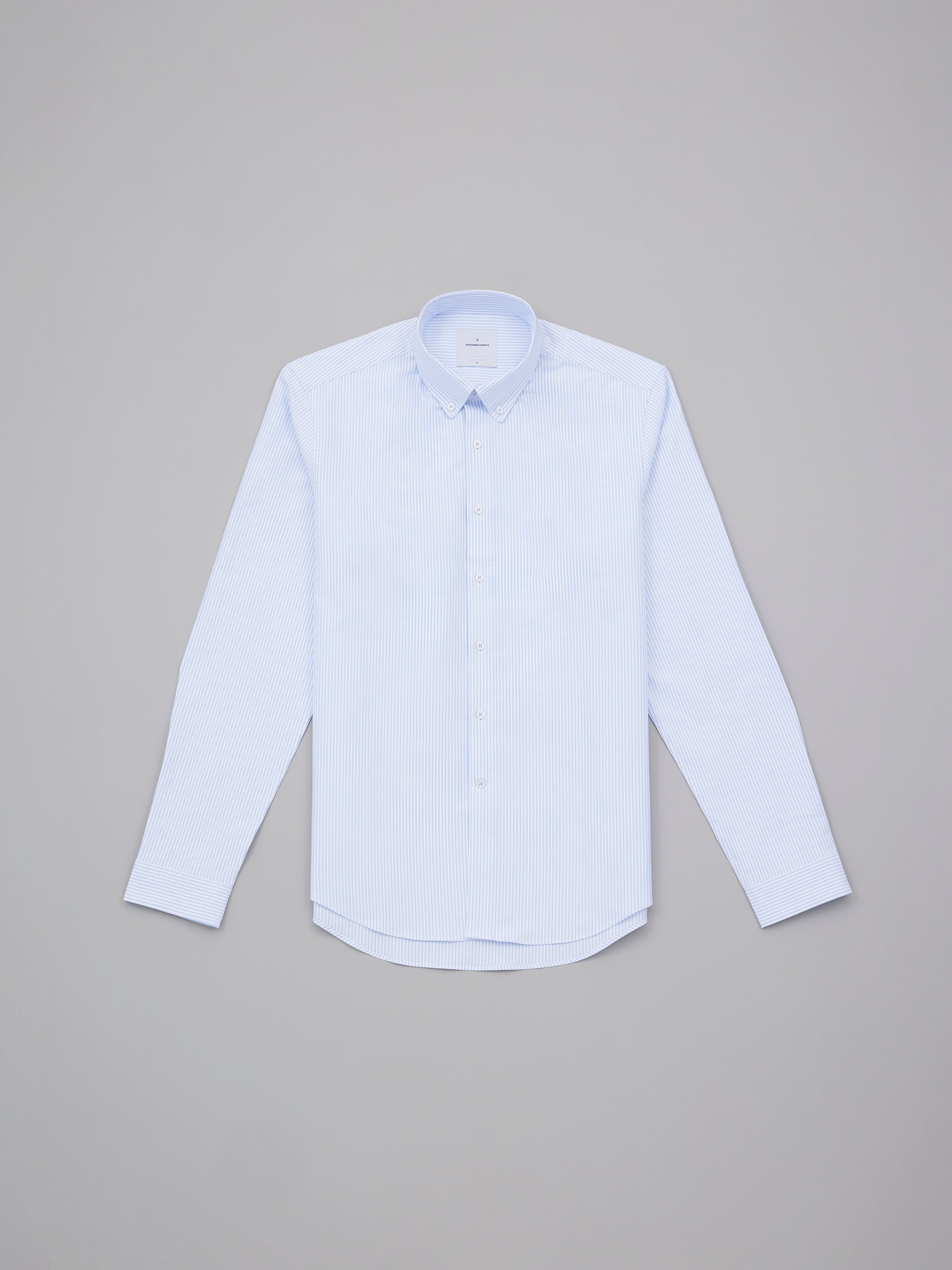 Huntley Sky Blue Oxford Stripe