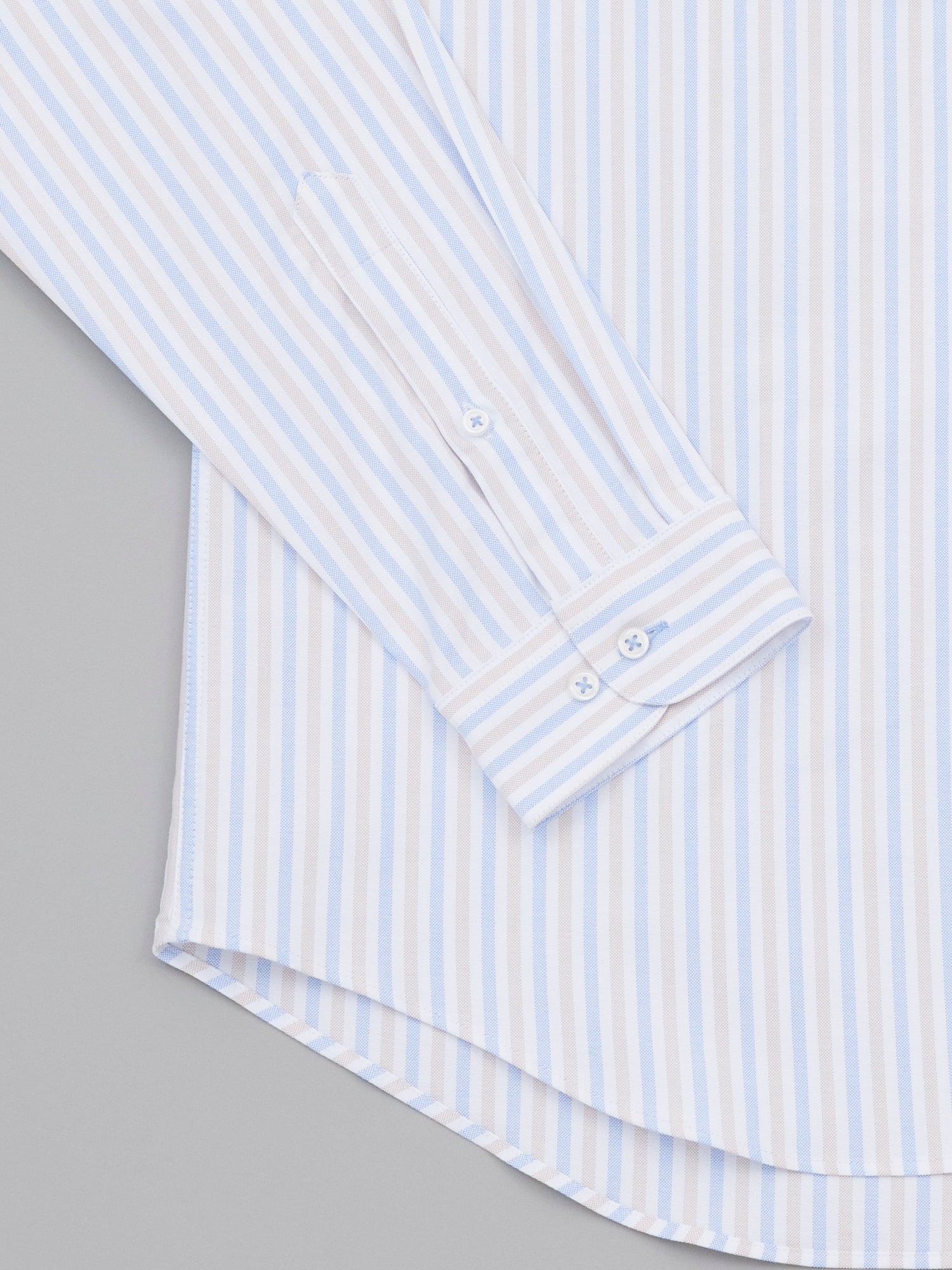 Duncan Blue Sand Stripe Oxford