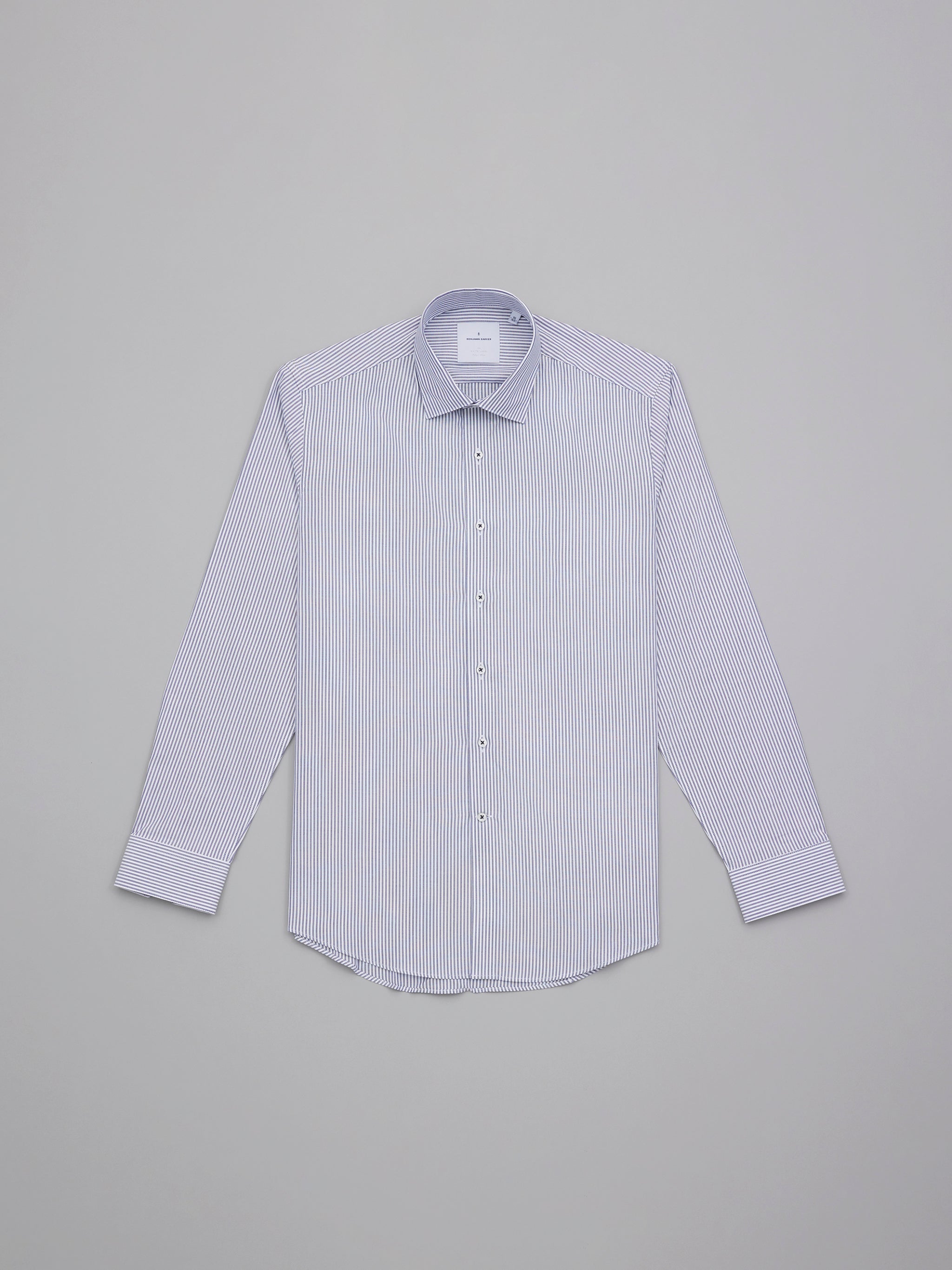 Belford Navy Oxford Stripe