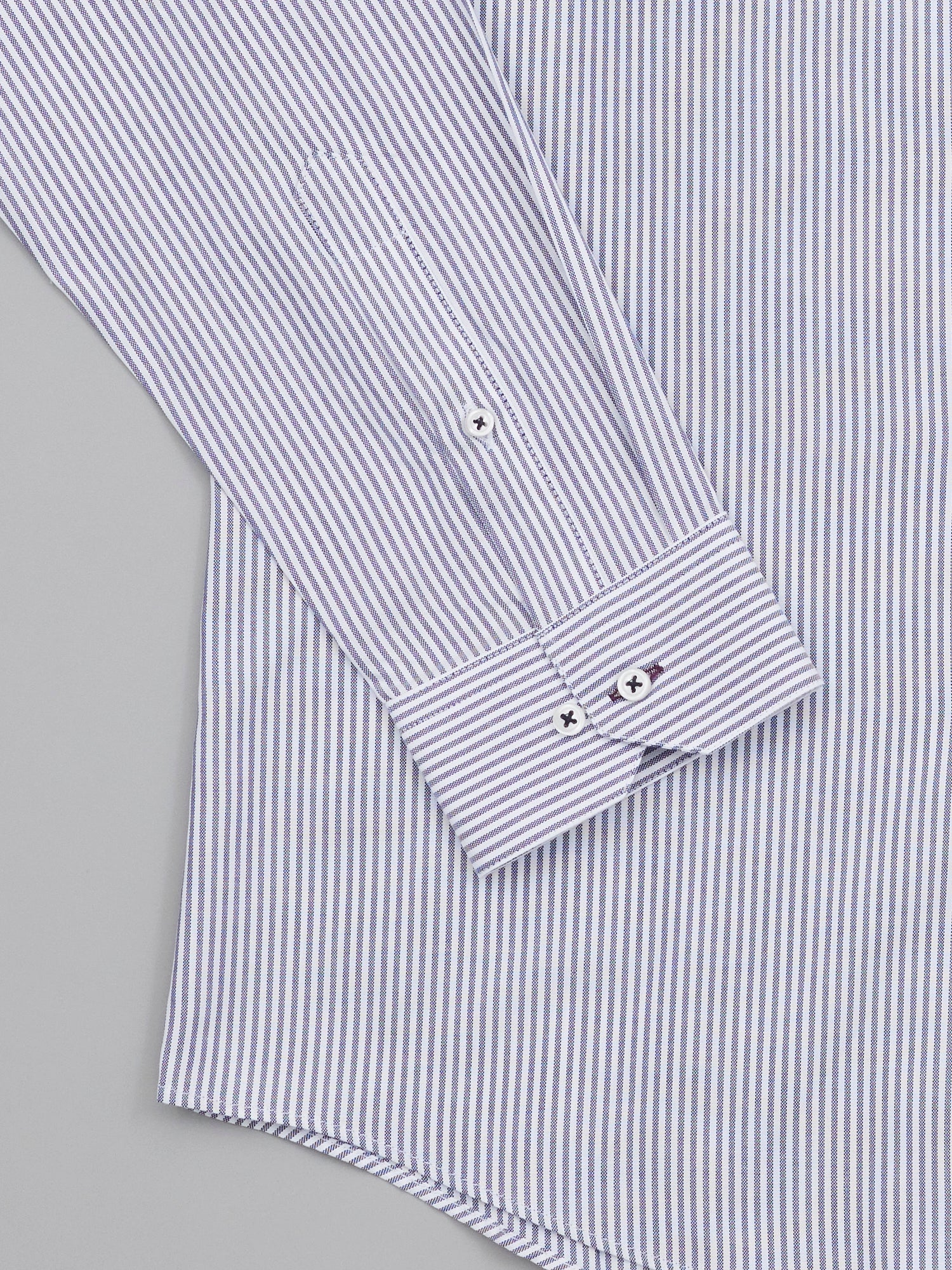 Belford Navy Oxford Stripe
