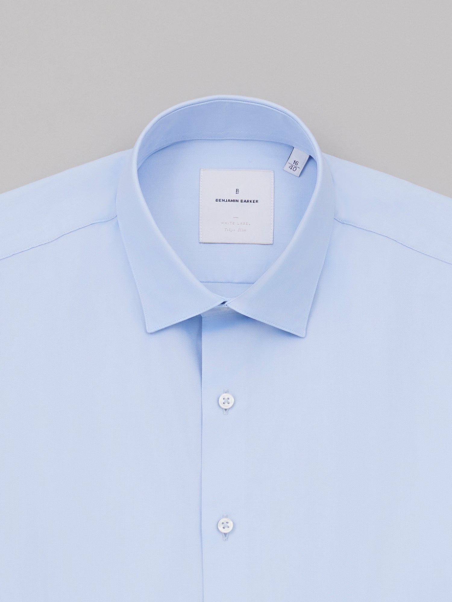 Bronte Sky Blue Herringbone