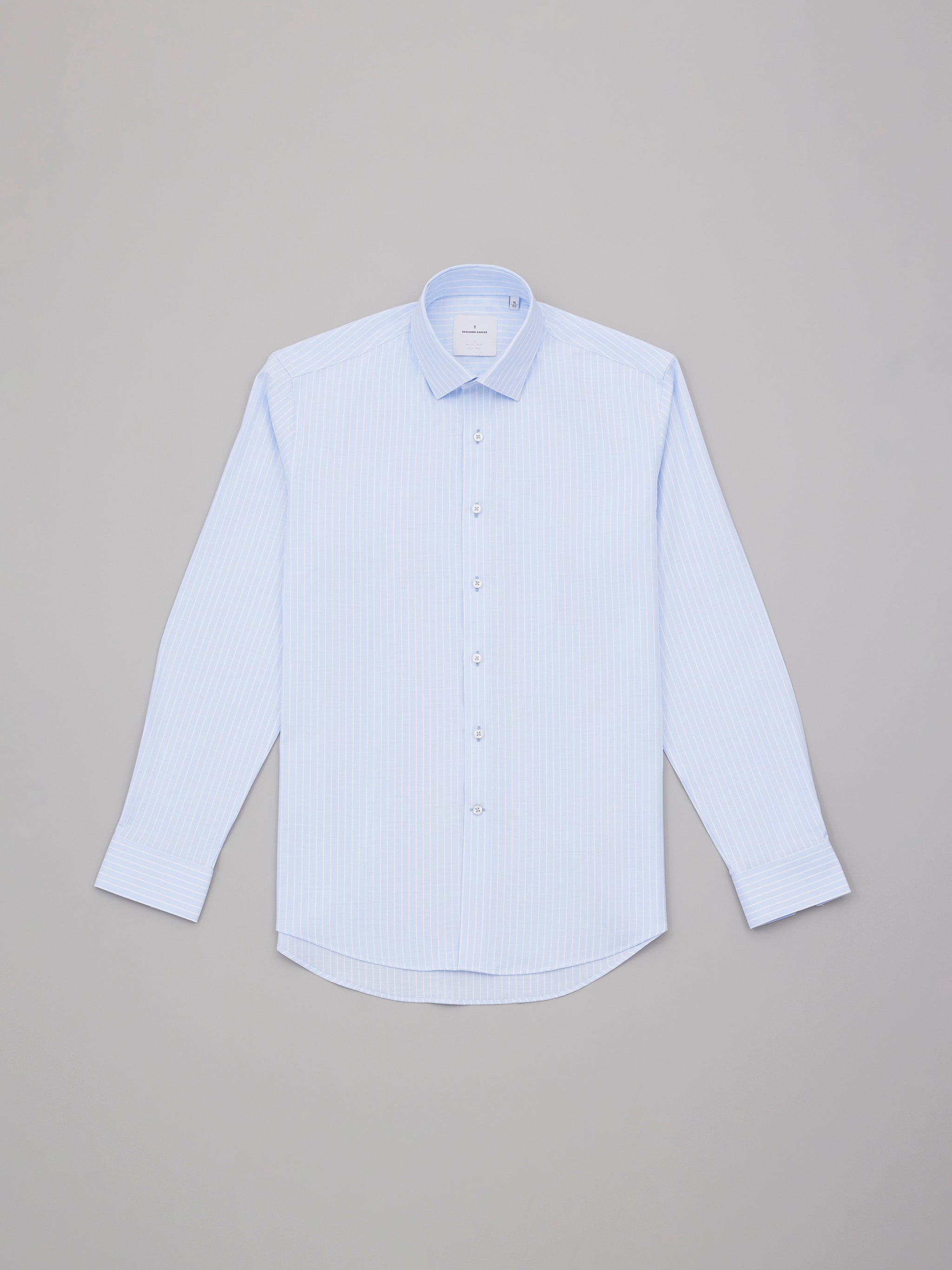 Charing Sky Blue Easy Care Stripe