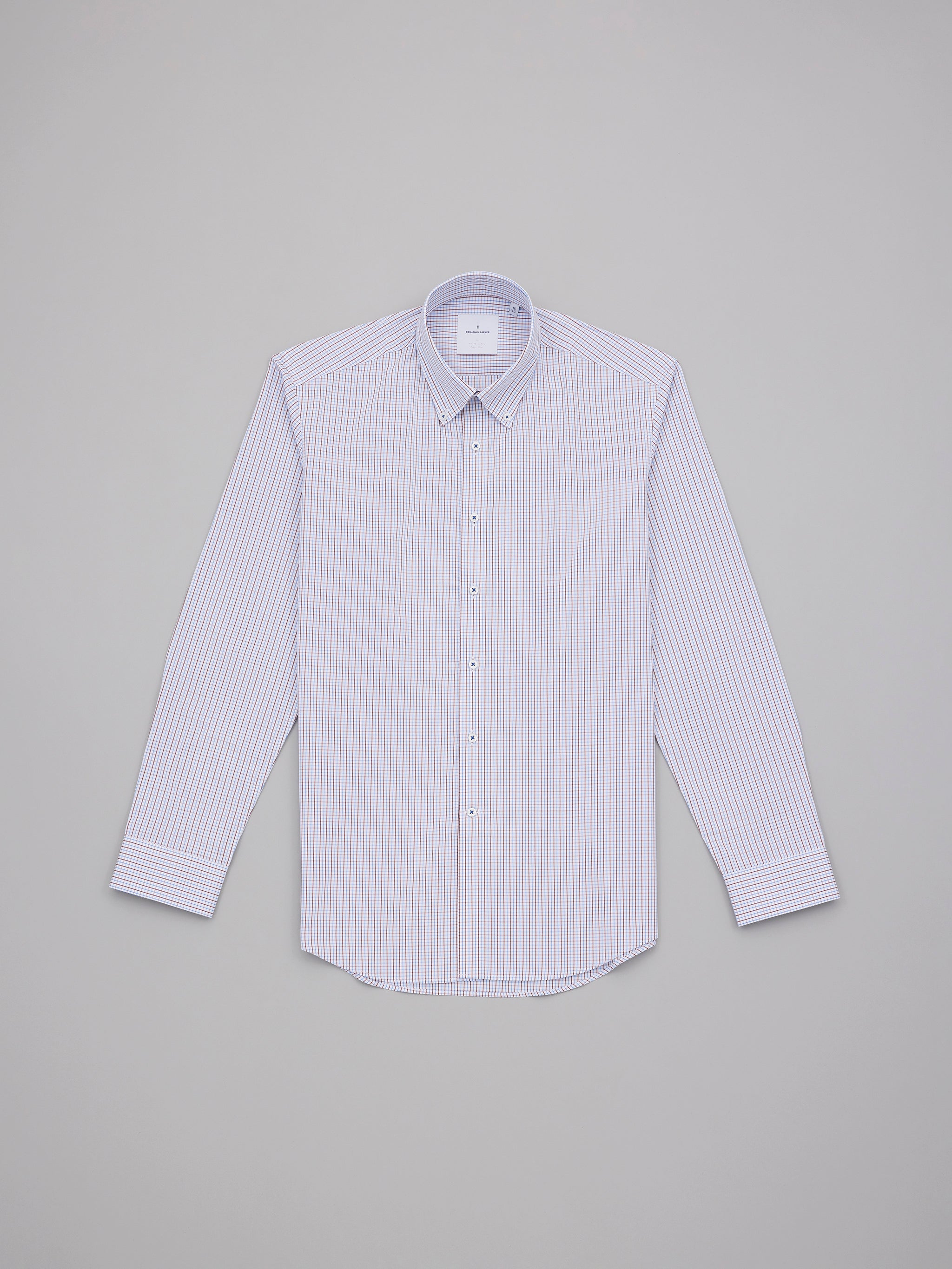 Brighton Brown Blue Easy Care Check