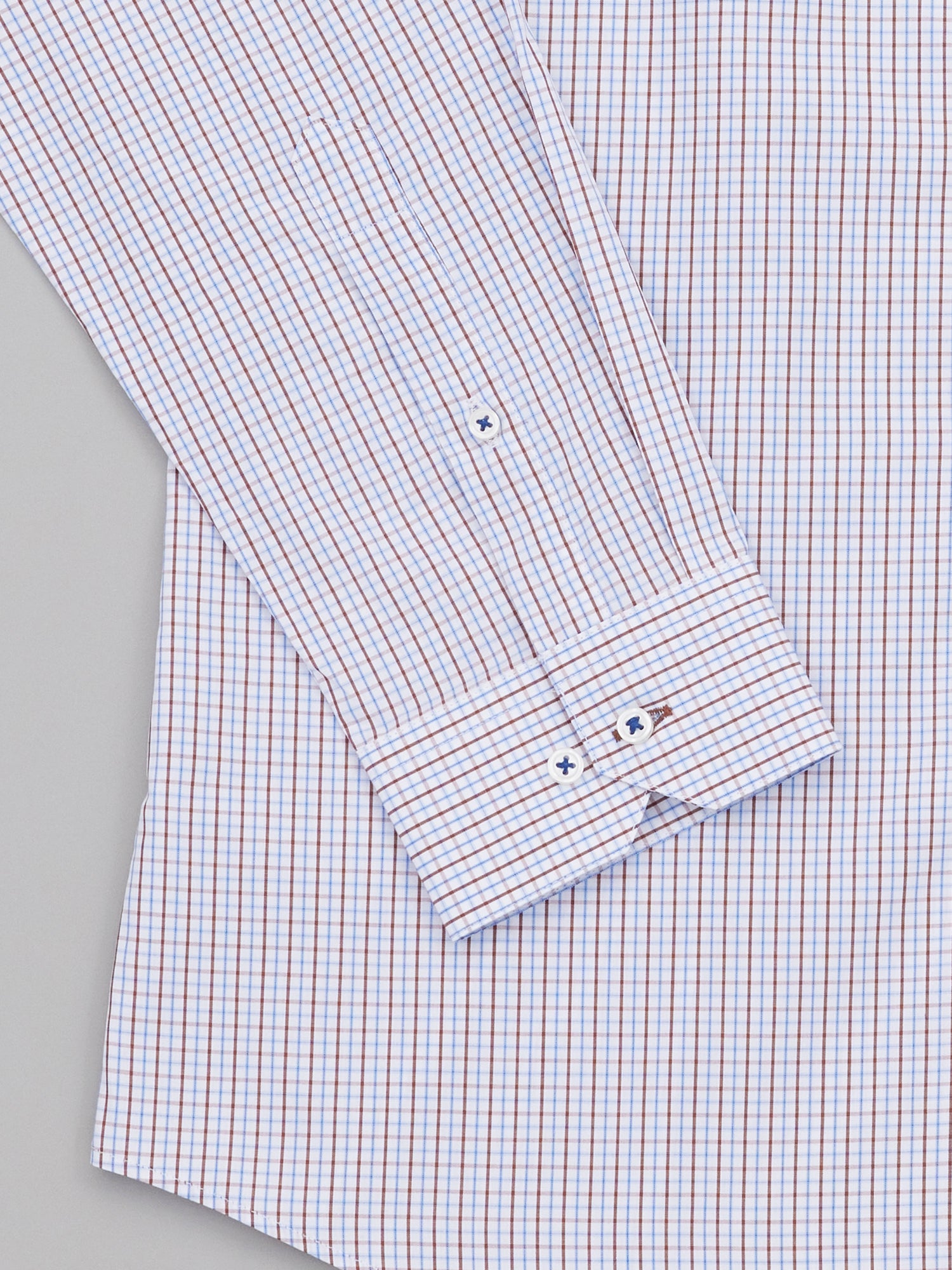 Brighton Brown Blue Easy Care Check