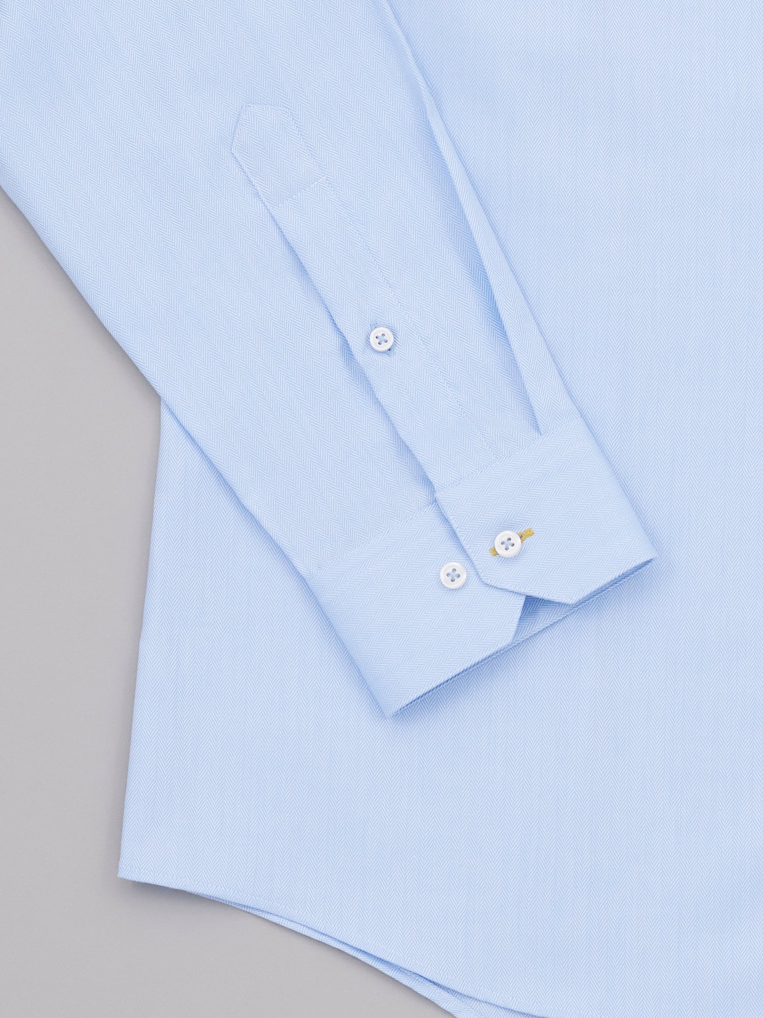 Ame Sky Blue Easy Care Herringbone