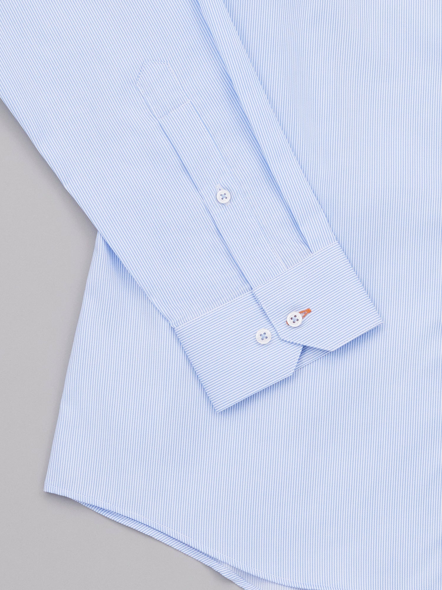 Atlas Sky Blue Easy Care Pinstripe