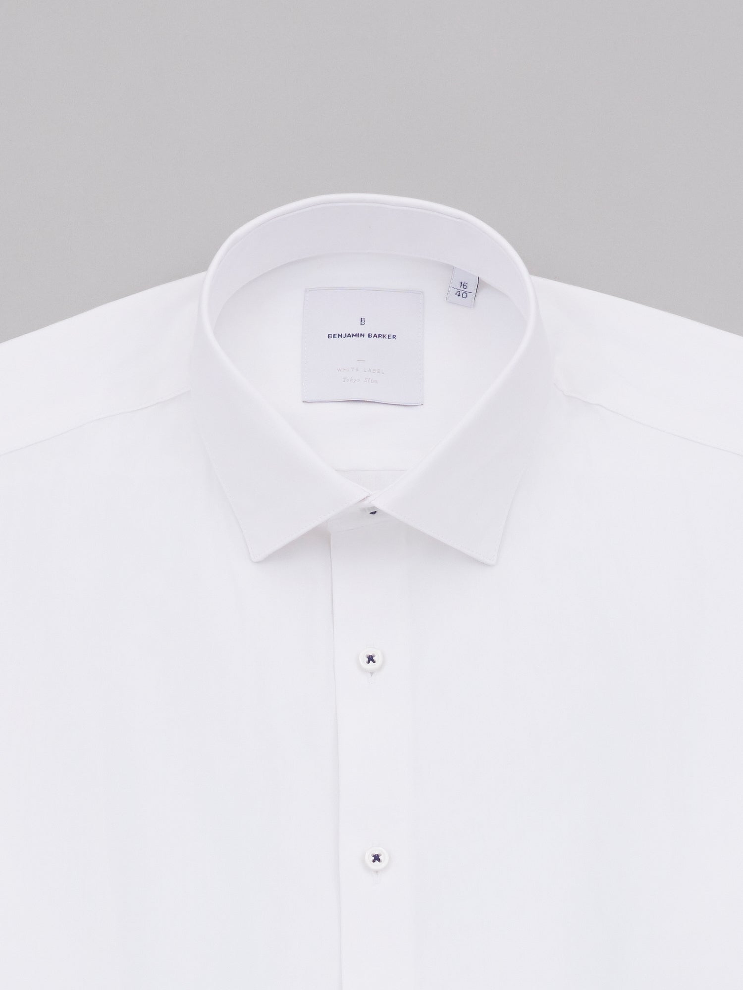 Tufton White Pinpoint Oxford