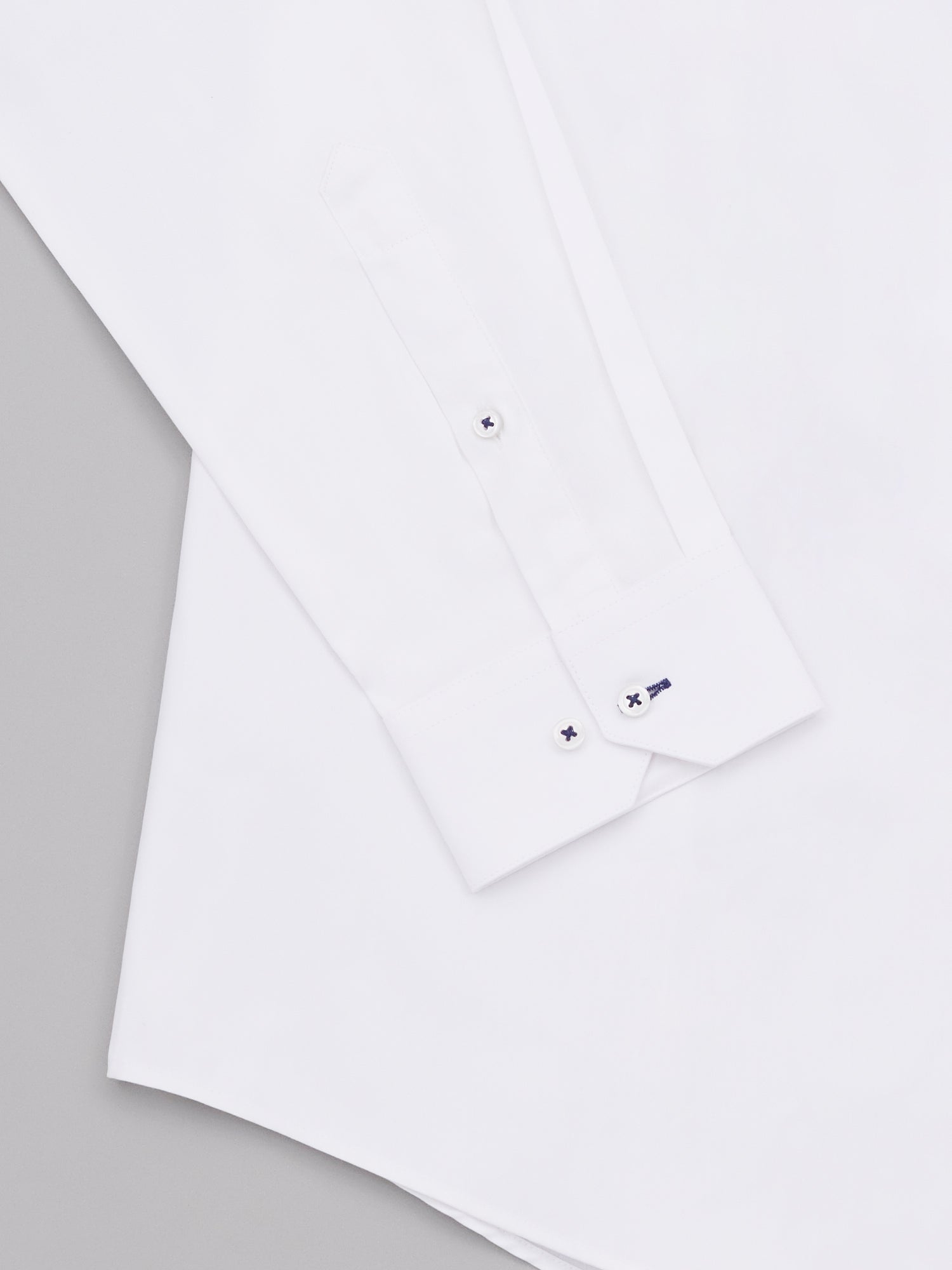 Tufton White Pinpoint Oxford