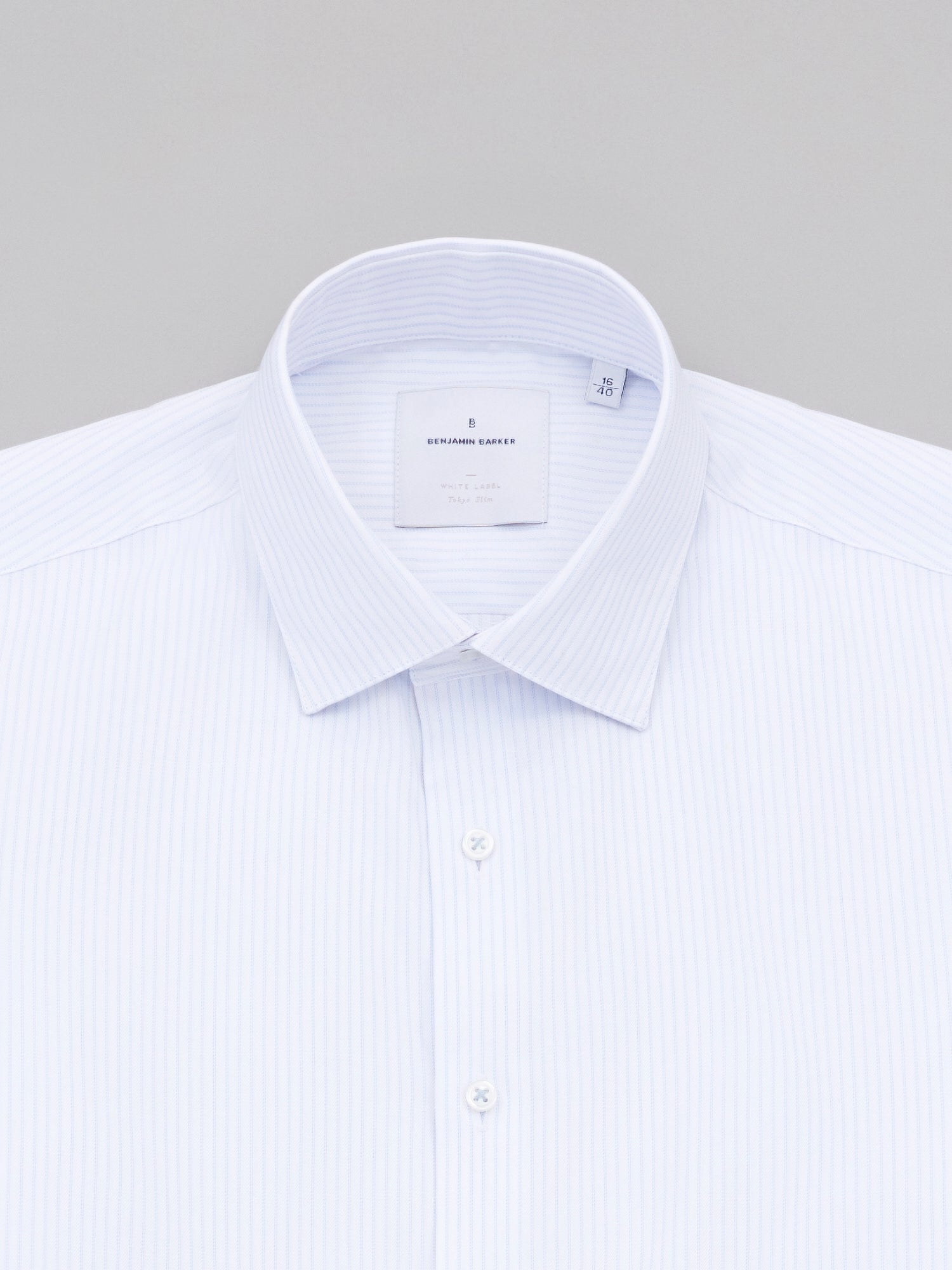 Coborn Sky Blue Stripe Herringbone
