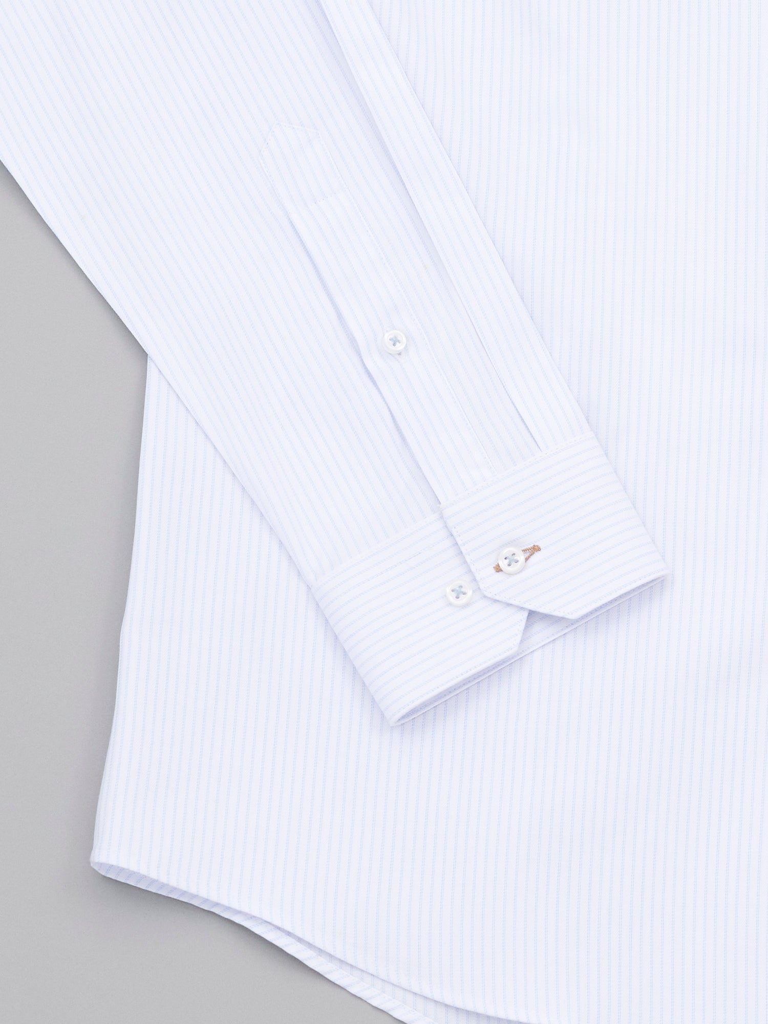 Coborn Sky Blue Stripe Herringbone