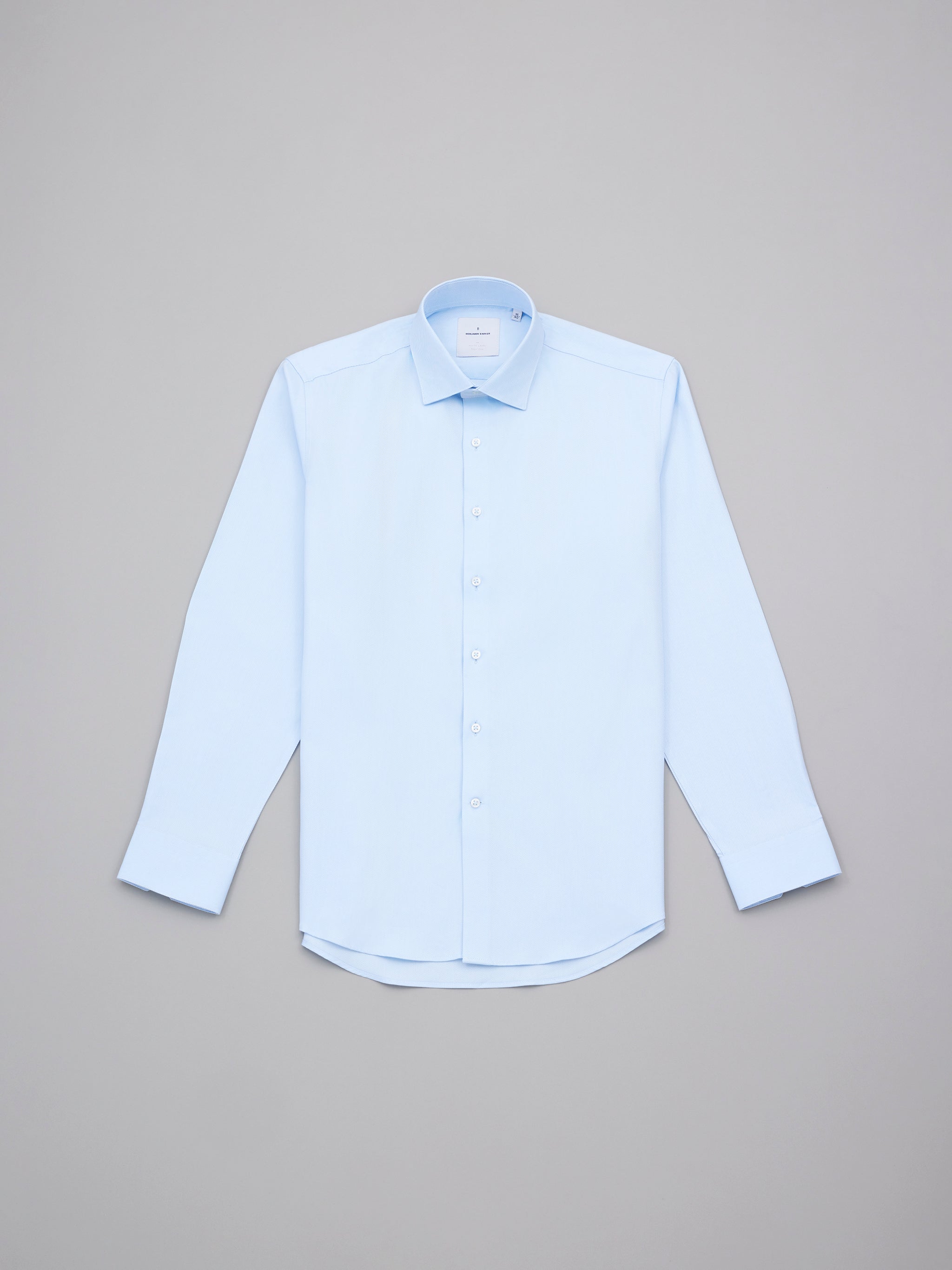 Ralph Sky Blue Fine Herringbone