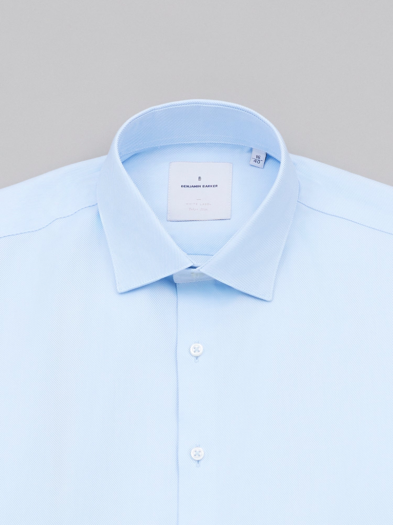 Ralph Sky Blue Fine Herringbone