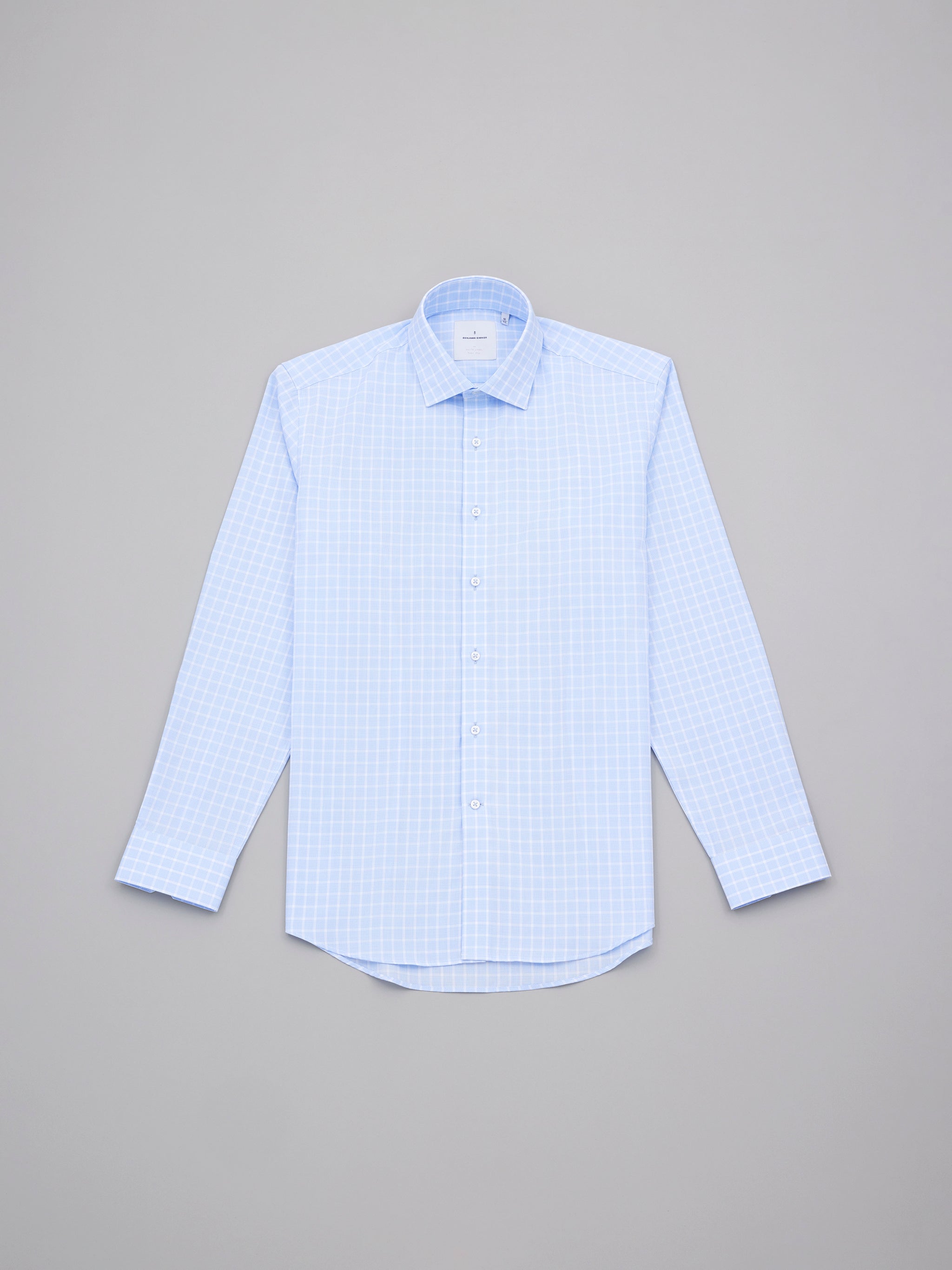 Ritson Light Blue Easy Care Check