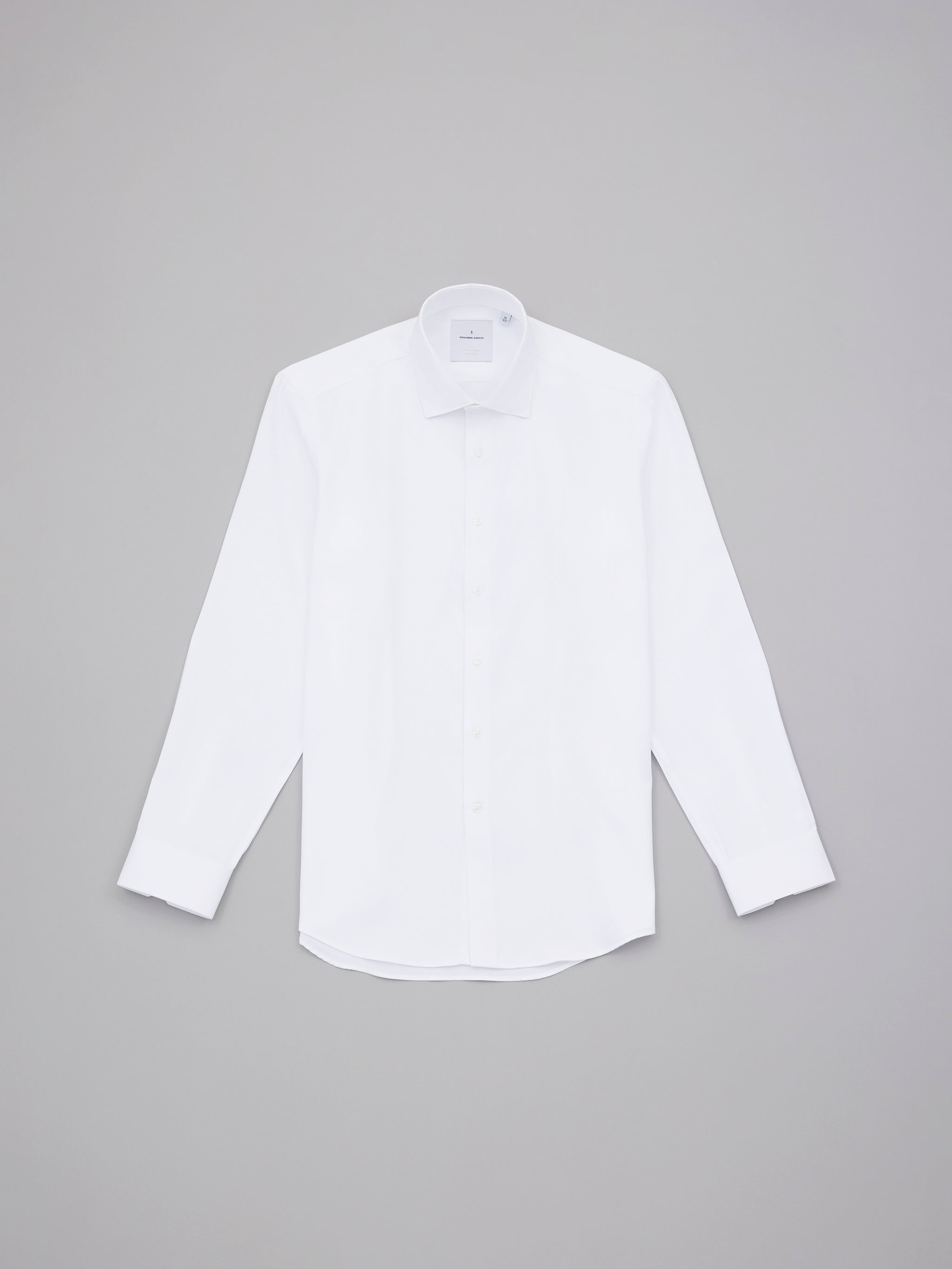 Brydges White Easy Care Herringbone