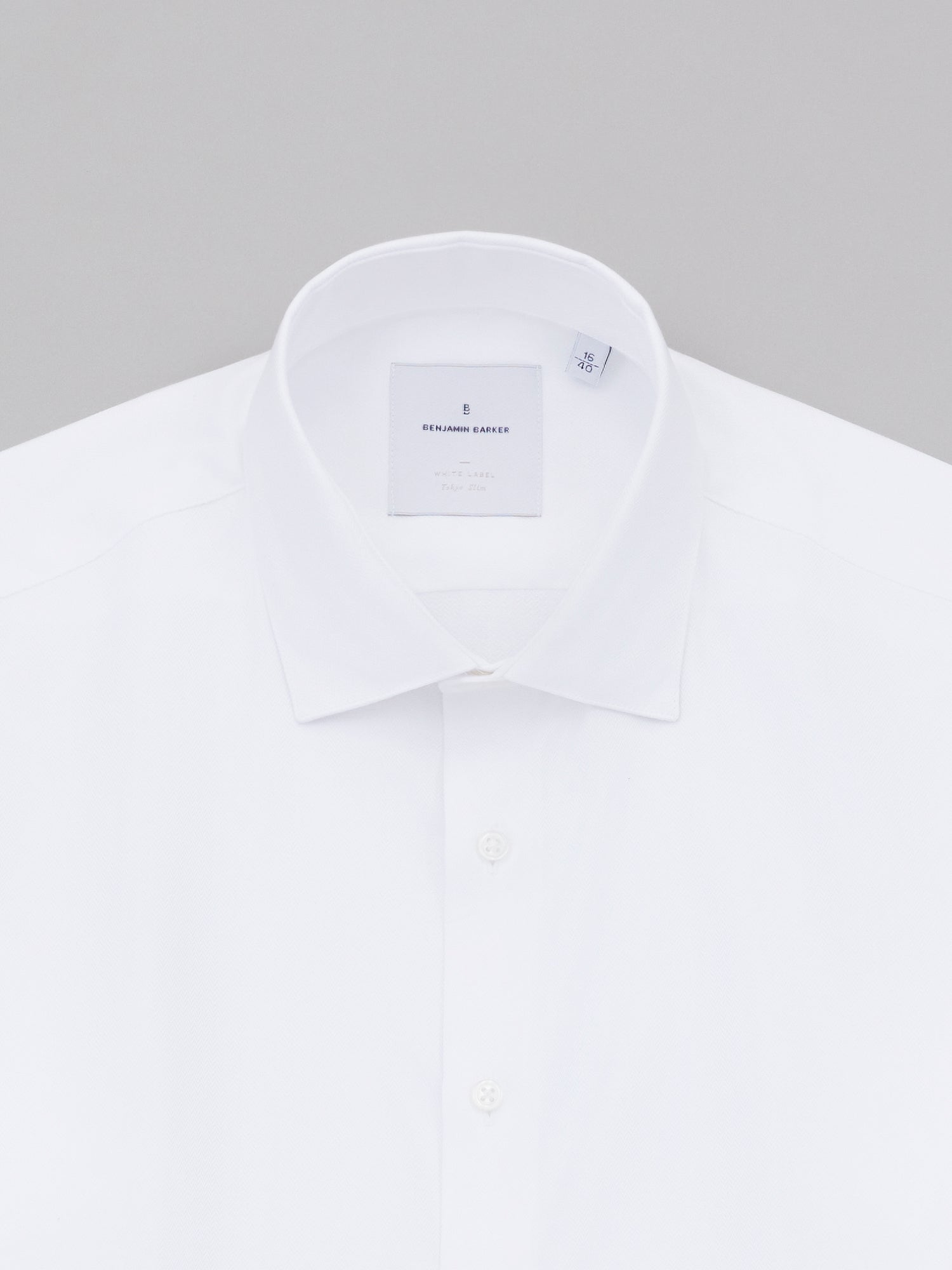 Brydges White Easy Care Herringbone