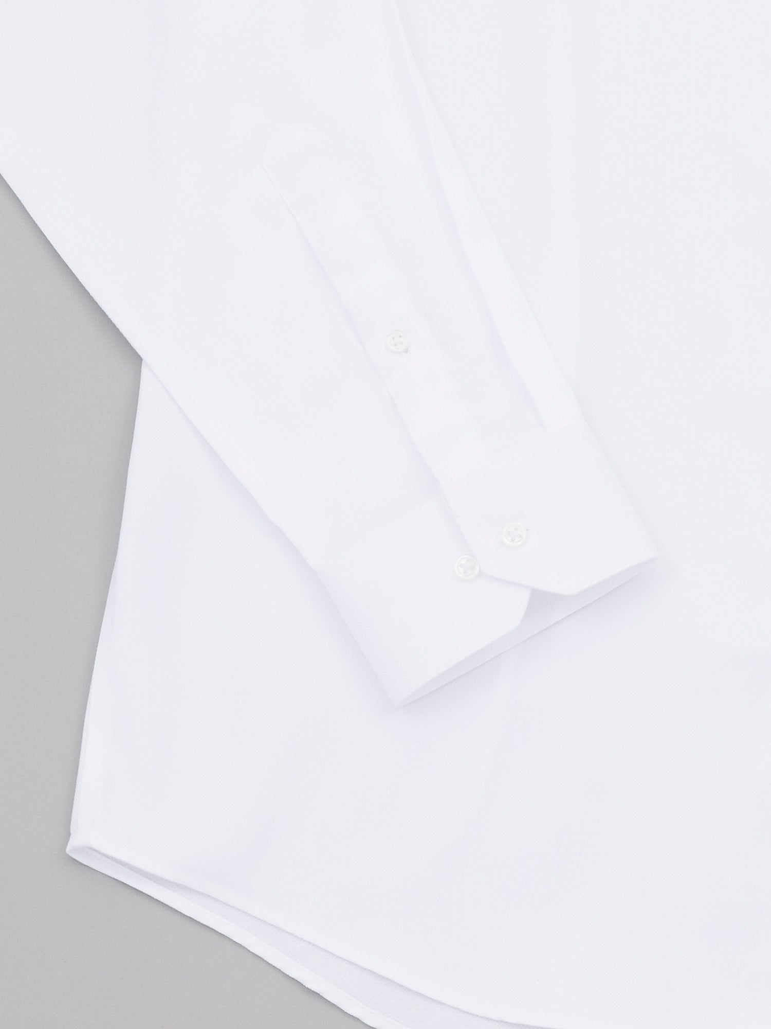 Brydges White Easy Care Herringbone
