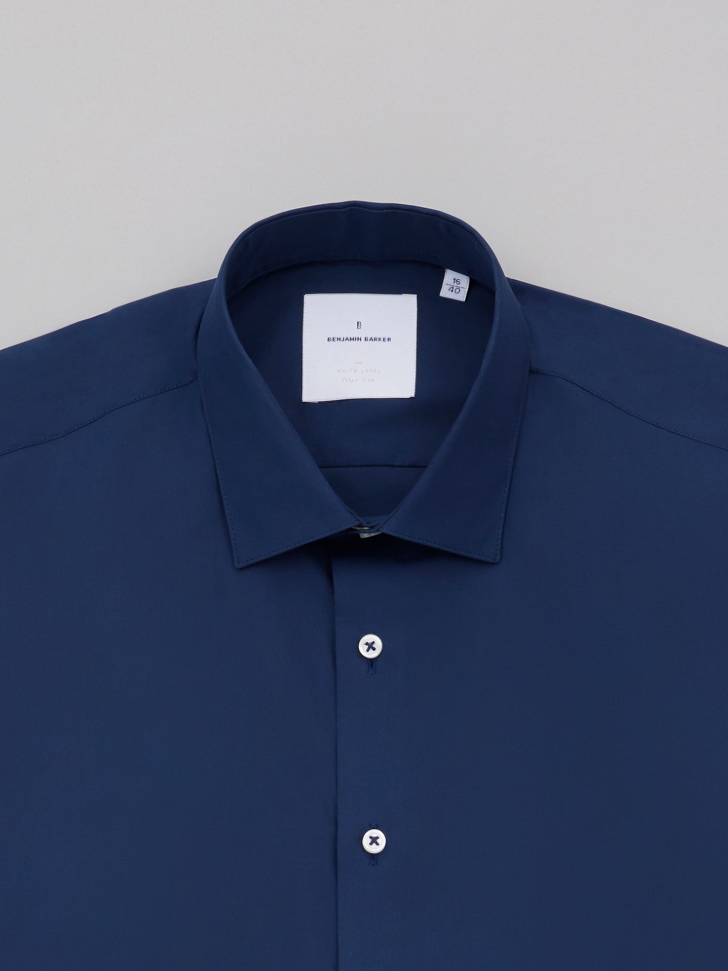 Charleville Navy Easy Care Poplin