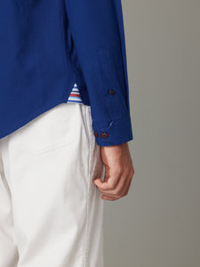 Shoji Embroidered Indigo Chambray