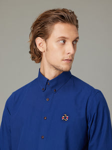 Shoji Embroidered Indigo Chambray