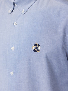 Inaba Embroidered Navy Oxford