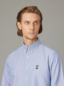 Inaba Embroidered Navy Oxford
