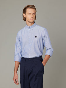 Inaba Embroidered Navy Oxford