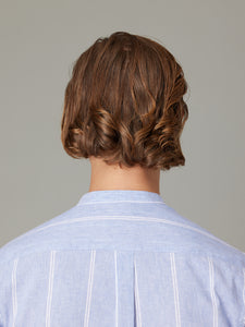 Fujiwara Embroidered Linen Stripe