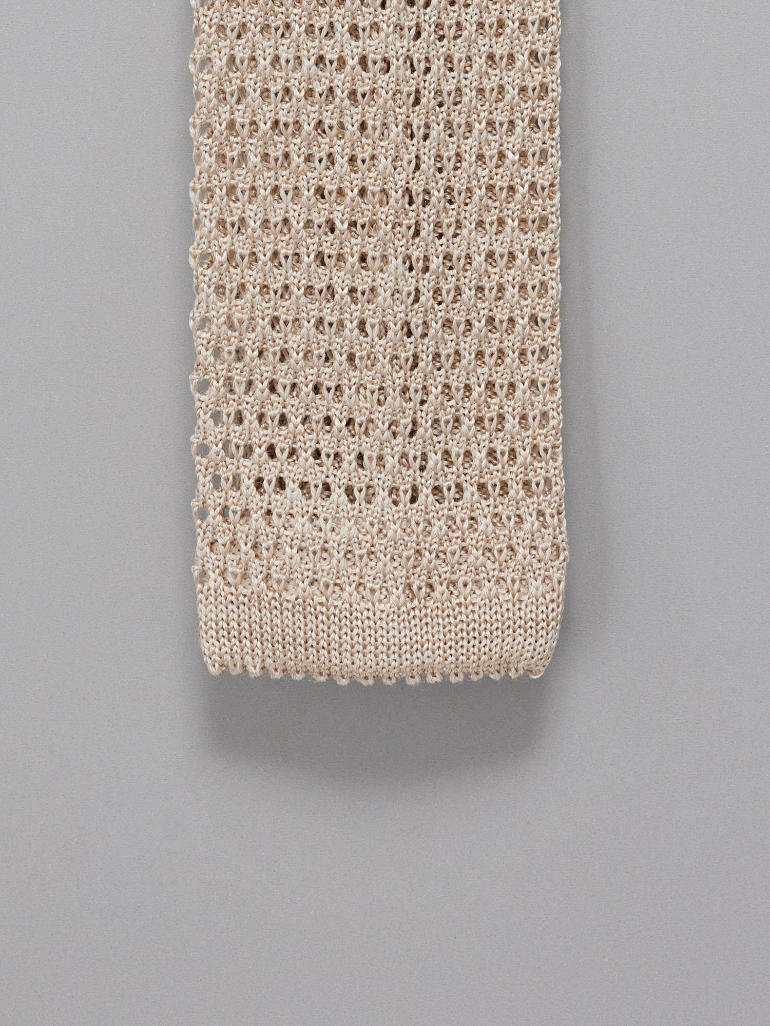 Claredale Tan Silk Knit Tie
