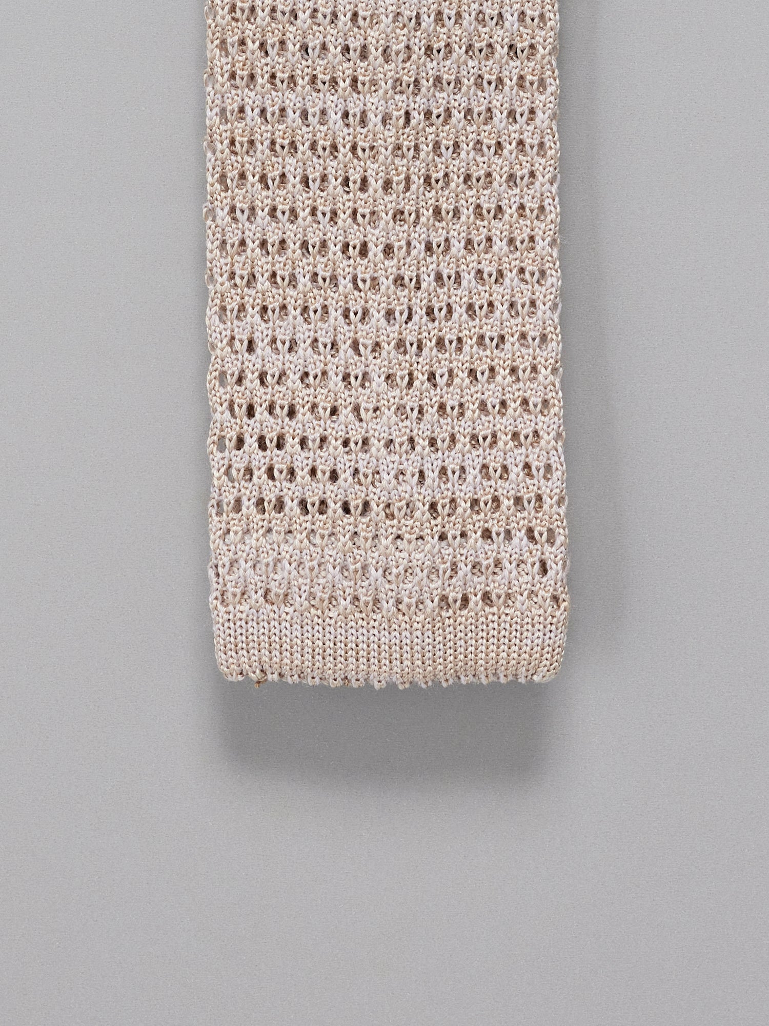 Claredale Sand Silk Knit Tie