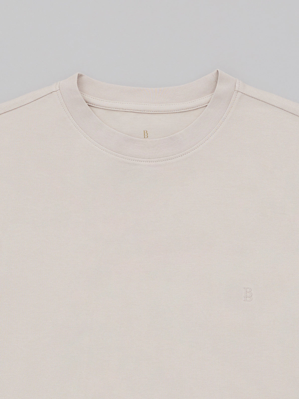 Pique Logo Crew Tee